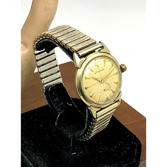 Wittnauer 76/3c Revue Mens Watch Vintage 32mm Swiss Manual Wind FOR REPAIR PARTS - Picture 13 of 13